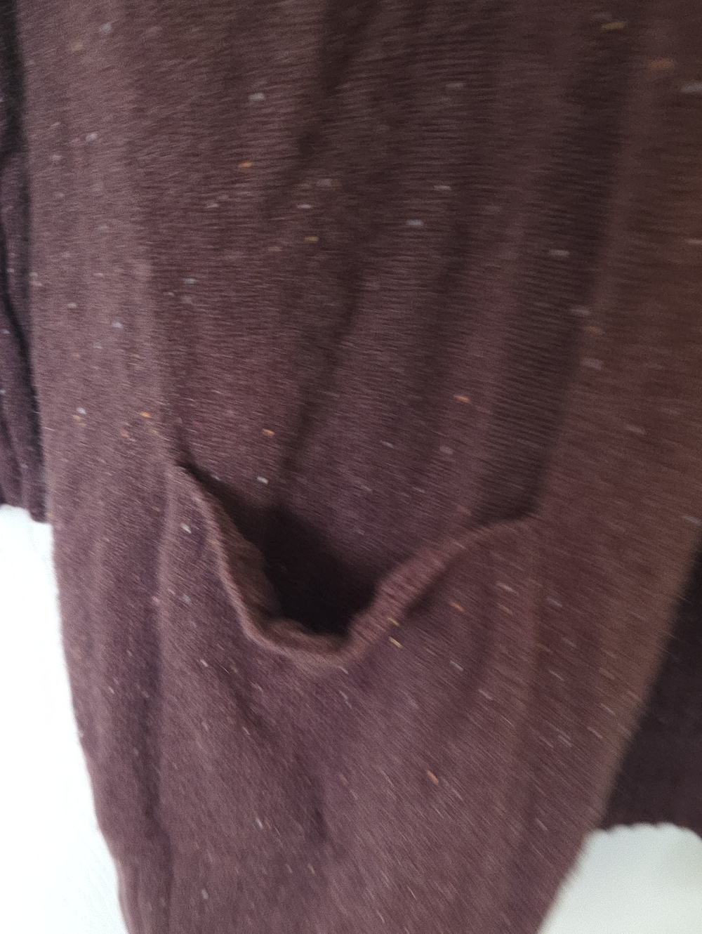 Garnet Hill Eggplant Cashmere Cardigan  S - Picture 2 of 6